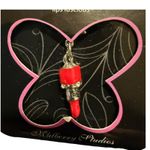 Cherish Charms Lips Luscious Red Lipstick Charm Bracelet NEW NWT Silver Photo 2