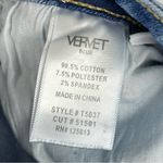 Vervet  Size 30 Blue High Rise Distressed Raw Hem Straight Leg Crop Jeans Cali Photo 4