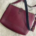 J.Crew Burgundy Leather Crossbody Purse Photo 4