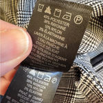 Massimo Fabbro Italy Grey Black Plaid Slim Trouser Dress Pants Womens 8 Preppy Gray Photo 2