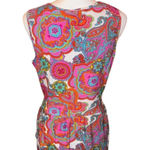 Jude Connally Sleeveless Multicolor Floral Print Dress, Large Pink Photo 0