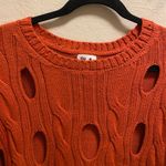 Planet By Lauren G Pima Cotton Cable Car Wash Crewneck Sweater One Size Fits All Photo 2
