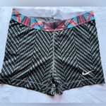 Nike  Dri-Fit Black and Grey Chevron Athletic Shorts Photo 9