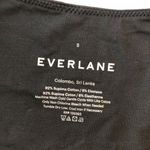 Everlane  Womens The Long-Sleeve Supima Square-Neck Bodysuit Thong Black S Photo 5