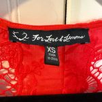 For Love & Lemons  Mariposa Mini Dress Lace V Neck‎ Bodycon Size XS Resortwear Photo 4