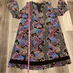 Nicole Miller women’s black Paisley Print social Dress size 16 Photo 9