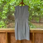 White House | Black Market  Vegan Leather Houndstooth Sheath Dress Size 10. NEW Photo 1