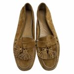J.Crew  Fringe Trim Suede Brown Leather Loafers Photo 1