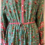 Aly Daly boho chic floral long sleeve dress Green Photo 2
