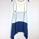 Emerald Stripe Shark Bite Hem Tank Size Large Photo 3