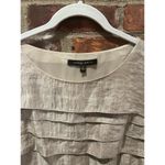 Cynthia Steffe  Women’s Beige shimmery Tiered Dress Formal Wedding Baptism Size 8 Photo 3