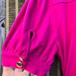 Valentine Fuschia Pink Puff Sleeve Jumpsuit M Size M Photo 10