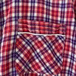 Victoria's Secret Victoria’s Secret pajama top women's small red purple plaid button down Photo 4