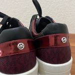 Michael Kors MICHAEL Georgie Trainer Wedge Sneakers Glitter Black/Red Size 7.5M Photo 11