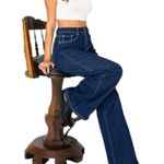 NWT ~ Canana Wide Leg Denim Blue Jeans Retail $79.99 ~ Women's Plus Size 16W Photo 4