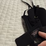 Victoria's Secret Victoria’s Women’s Black Nude Mesh Babydoll Lingerie Lace 34C Sheer Mesh Photo 7