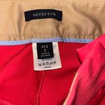 Lands' End  Red Ankle Pants Photo 4