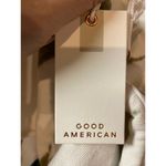 Good American NWT Cropped Sweatshirt 2X Cream Green Tie Dye Fleece Crewneck Knit Photo 5