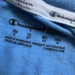 Champion  Women's Cropped T-Shirt Gradient Logo Short Sleeve Blue Size S Photo 2