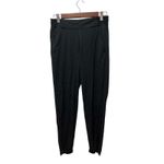 Athleta  Brooklyn Textured Jogger Size 4 Black Travel Comfy Versatile Women's Photo 3