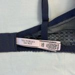 Victoria's Secret  Women's 34DD Incredible Plunge Bra Navy Blue Lace Dainty Photo 4