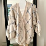 FATE. Diamond Trio Chenille Cardigan Sweater Photo 5