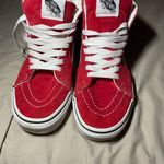 Vans Red High Top Lace Up 6.5 Photo 1