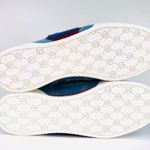 Stella McCartney  Embroidered Denim Logo Sneakers Photo 4