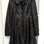 Betsey Johnson Vintage Glam Rock Sequin Whimsigoth Jacket Punk Goth Pinup Size 4 Photo 0