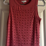 White Birch Pearl & Rhinestone Marsala Tank Top XL Photo 0