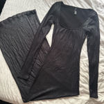 SKIMS  Soft Lounge Long Sleeve Dress Onyx Foil Photo 0