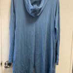 LOGO By Lori Goldstein   blue top w hood size medium Photo 1