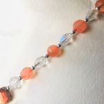 Handcrafted Hawaiian sunset mixed crystal bead faceted stone pendant necklace Red Photo 7