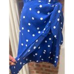 & Other Stories & Other Stories Retro Style Polka Dot Mini Wrap Dress Blue White size 2 Photo 3