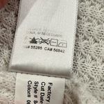 EXPRESS  White Open Front Waffle Knit Tapered Sleeve Cardigan Sweater Size S Photo 5