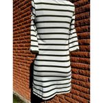 Kate Spade  sweater striped cream and green long sleeve dress women's small Photo 1