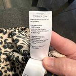 Topshop Womens Leopard Print Long Sleeve Top Blouse Animal Pattern UK 8 US 4 Photo 2