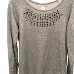 Motherhood Maternity  Womens Gray Sweatshirt With‎ Jewel Neckline - size medium Photo 0
