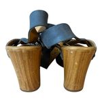 Korks Women Size 8M Grey Leather Sandals Heels Platforms Studded Buckle Strappy Gray Photo 5