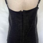 Vintage Y2K Onyx Nite Slip Dress Sz 10 Whimsigoth Vampy Shimmer Sheer Mob Wife Black Photo 13