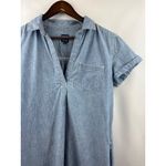 Gap Women’s Medium Light Blue Denim Midi Short Sleeve Dress Photo 1