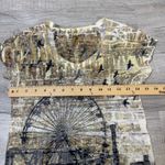 Fair Oaks Ferris Wheel Graphic Tee Sepia Cityscape Beaded Top Women’s M USA Multiple Size M Photo 6