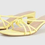 Yellow Strappy Heels Size 9 Photo 0