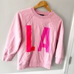 J.Crew LA Graphic Sweatshirt Bubblegum Pink Barbie Crew Neck Fitted Size XS Photo 3