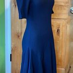 Opening Ceremony Eclipse Delta Marine Rib Knit Handkerchief Hem Dress $375 EUC S Photo 3