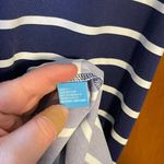 J. McLaughlin  Woman's Navy & White Striped Classic Midi Dress Size Medium Photo 3