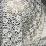 Jessica Simpson  Ivory Cream Lace Blouse Sz M/L Photo 5