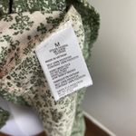 Paper Crane Peasant Tiered Floral Top Dusty Green Boho Blouse Medium Photo 7