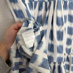 Veronica Beard  Zee Ikat Tiered Dress in Blue White 0 Photo 8