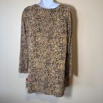 Massini  Women's 3X Animal Print Wrap Top Blouse Long Sleeve Side Tie Sate Night Photo 6